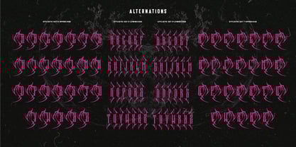 Mega Snake Font Poster 12