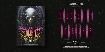 Mega Snake Font Poster 11