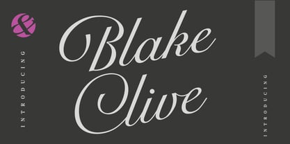 Blake Clive Font Poster 6