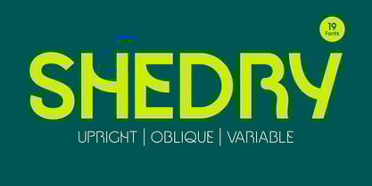 Shedry Font Poster 1