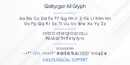 Qaltyger Font Poster 7