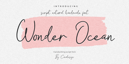 Wonder Ocean Font Poster 1