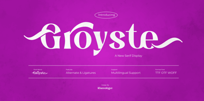 Groyste Font Poster 1