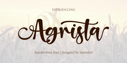Agrista Font Poster 1