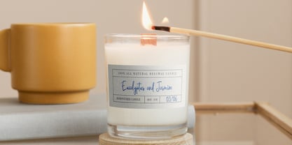 Sparkling Lights Font Poster 5