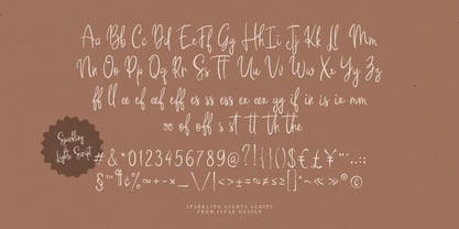 Sparkling Lights Font Poster 7