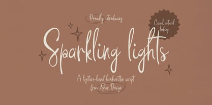 Sparkling Lights Font Poster 1