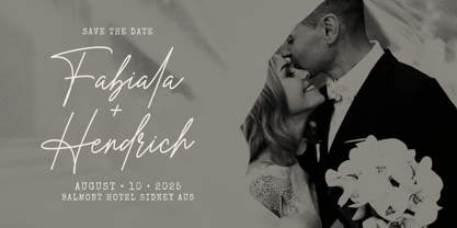 Honestine Signature Font Poster 3