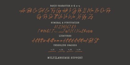 Honestine Signature Font Poster 10