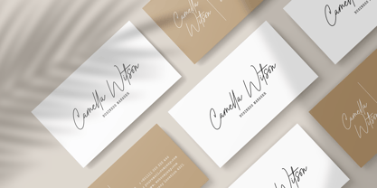 Honestine Signature Font Poster 5