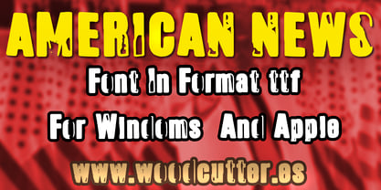 American News Font Poster 3