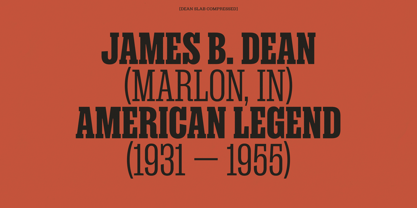 Dean Slab Font Poster 6