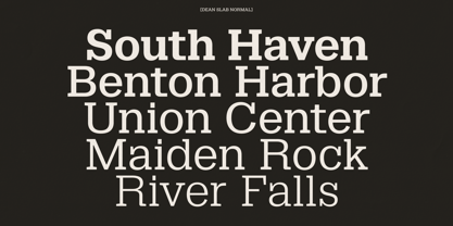 Dean Slab Font Poster 5