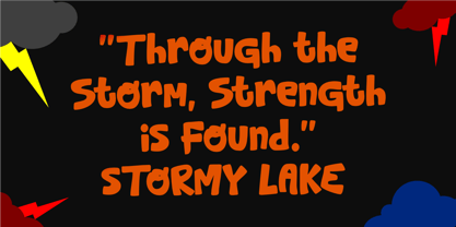 Stormy Lake Font Poster 5