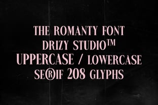 The Romanty Font Poster 2