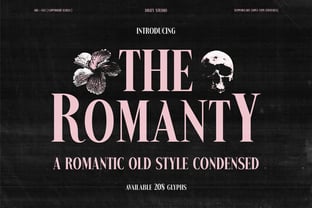 The Romanty Font Poster 1