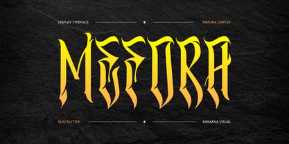 Mefora Font Poster 1