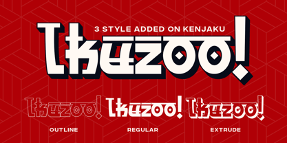 Kenjaku Font Poster 2