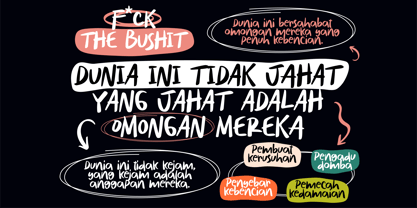Tulisan Ngawur Font Poster 6