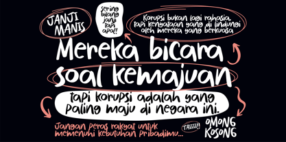 Tulisan Ngawur Font Poster 2