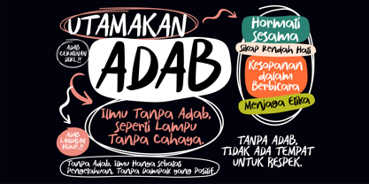 Tulisan Ngawur Font Poster 5