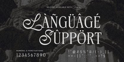 Milfont Font Poster 14