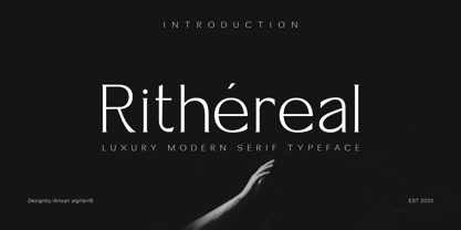 Rithereal Font Poster 1