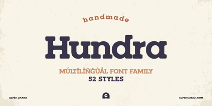 Hundra Font Poster 1