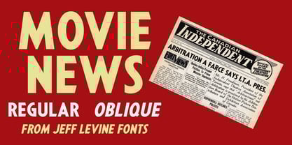 Movie News JNL Font Poster 1