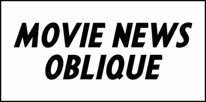 Movie News JNL Font Poster 4