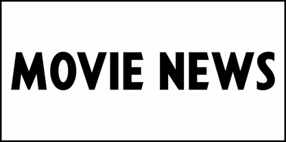 Movie News JNL Font Poster 2
