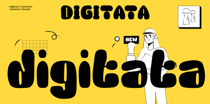 Digitata Font Poster 1