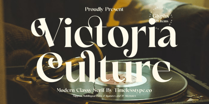 Victoria Culture Font Poster 1