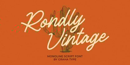 Rondly Vintage Font Poster 1