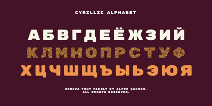Zenova Font Poster 8