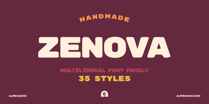 Zenova Font Poster 11
