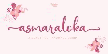 Asmaraloka Font Poster 1