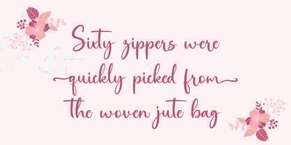 Asmaraloka Font Poster 2