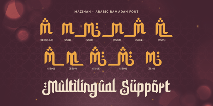 Mazinah Font Poster 12