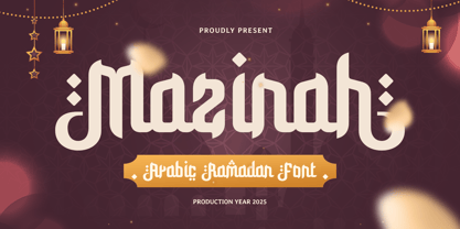 Mazinah Font Poster 1