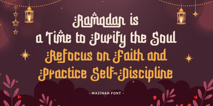 Mazinah Font Poster 6