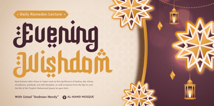 Mazinah Font Poster 5