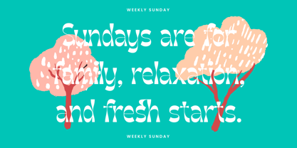Weekly Sunday Font Poster 2