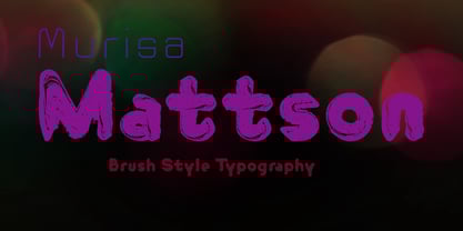Murisa Mattson Font Poster 1
