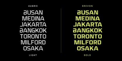 Aubrie Brevon Font Poster 8