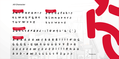 Tanako Gaichi Font Poster 9