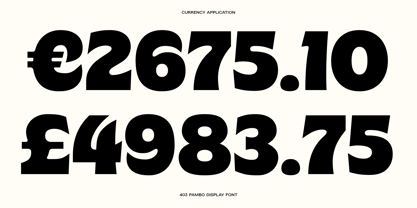 403 Pambo Font Poster 8