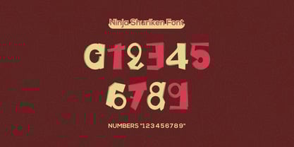 Ninja Shuriken Font Poster 5