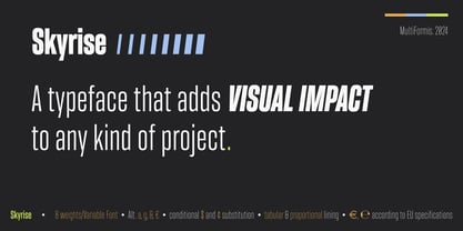 Skyrise Font Poster 8