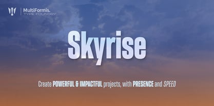 Skyrise Font Poster 1